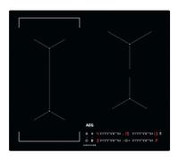 AEG Piano cottura a induzione serie 6000, IKX64441CB, 4 zone di cottura, 60 cm, funzione ponte, funzione Hob2Hood, timer piano cottura integrato, blocco chiave, calore residuo a 3 livelli, nero