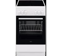 AEG Piano cottura in vetroceramica, 50 cm, A, riscaldamento rapido, funzione grill, bianco, CCB50090BW