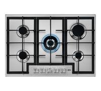 AEG HGB75400SM PIANO COTTURA GAS INOX 75 CM GRIGLIE GHISA