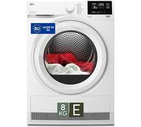 AEG Serie 7000, Asciugatrice a Pompa di Calore, 8 kg, TR7G81OW, Tecnologia SensiDry, Classe E, MixDry per Cotoni e Sintetici, Tecnologia PreciseDry per Risparmio Energia, 64 dB, 850x596x638 mm