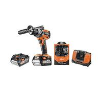 AEG - Trapano a percussione compatto 18 V, 2 batterie 4 Ah, caricabatterie, custodia - BSB18C2BL-402TB