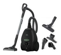 AEG VX82-1-ÖKO 900258509, Aspirapolvere da Pavimento con Sacchetto, 75% Materiale Riciclato, Nero