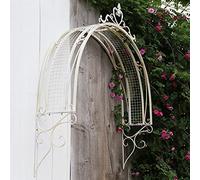 AEGCAOJH Arco da Giardino da Parete per Esterni, Arco di Design Rustico retrò in Ferro battuto, per Decorazioni, portici d'ingresso, finestre, Porte, Piante, pergolati rampicanti, Archi, TR