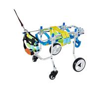 AEGCAOJH Carrozzina per Animali Domestici a 4 Ruote Carrozzina per Cani in Alluminio Carrozzina per Cani Regolabile Carrozzina per Cani Leggera per Animali di Piccola e Grande Taglia