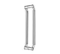 AEGCAOJH Maniglia per Porta da fienile Moderna e Resistente in Acciaio Inox, ferramenta per Porte Interne ed Esterne per Porte in Vetro/Legno, Argento, 100 cm (39 3/8") x 96 cm