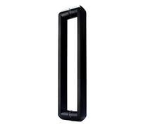AEGCAOJH Maniglia per Porta d'ingresso in Acciaio Inossidabile Nero per Porte Interne ed Esterne, Maniglia in Vetro Resistente con Viti di Montaggio (13 3/8" x 12")