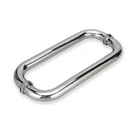 AEGCAOJH Maniglia per Porta d'ingresso Moderna in Acciaio Inox per Porte Doccia in Vetro, Facile Installazione, 45 cm (17 3/4") x 42,5 cm