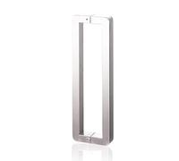 AEGCAOJH Maniglia per Porta Doccia in Vetro Moderna Argento Push Pull per Porte in Vetro quadrate per Interni ed Esterni, Facile Installazione, 24 3/8" x 23,6"