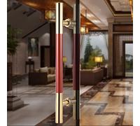 AEGCAOJH Maniglie per Porte scorrevoli Interne ed Esterne, Maniglia d'ingresso per Porta da fienile in Legno, Tirante, Maniglia per Porta Doccia in Vetro bifacciale, Finitura Verniciata, 10