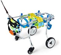 AEGCAOJH Sedia a rotelle per Cani, Sedia a rotelle per Cani - per Cani di Taglia Grande - Approvata dai veterinari - Sedia a rotelle per Cani per Zampe Posteriori - Piccola (XX)