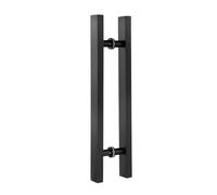 AEGCAOJH Set di Maniglie per Porte in Vetro rettangolari Moderne per Porte da fienile/Cucina/Interne/Esterne/Doccia, Maniglia per Barra Hardware da 51 1/8" e 100 cm