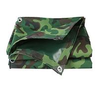 AEGCAOJH Telone Mimetico Impermeabile, Resistente, con Occhielli, Tenda per roulotte, Tenda da Campeggio, 1,5x2 m, 1,5x3 m, 0,75 mm di Spessore, in Tela Cerata (Dimensioni: 4x5 m)