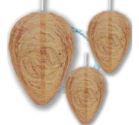 AegisKnetic Nido di vespe da appendere, efficace deterrente per vespe per giardini, patii e aree esterne, esca di carta resistente all'acqua per respingere vespe, calabroni, giacche marroni (3)