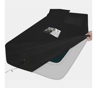 AEHISDHIE Lenzuola per materasso ad aria, set da 3 pezzi, 1 lenzuolo con angoli e 2 federe, colore nero