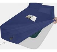 AEHISDHIE Set di 2 lenzuola per materasso ad aria, adatte per materassi gonfiabili profondi 45,7 cm, possono essere gonfiate senza smontaggio, comode, robuste, facili da usare (colore blu navy, per