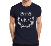 Ähm Nö - Maglietta da uomo con scritta divertente "Sarcasmo", blu navy, M