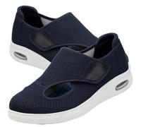 AEHO Scarpa Uomo per Fascite Plantare Scarpe con Strappo Estive Ortopediche Sanitarie Diabetici Pantofole Anziani Donna Piedi Gonfi,Blu,39 EU