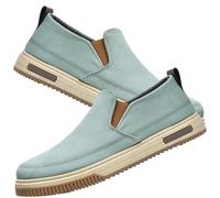 AEHO Scarpa Uomo per Fascite Plantare Scarpe Slip on Pianta Larga Sneaker Casual Senza Lacci Sneakers da Passeggio Ortopediche comode,Blu,45 EU