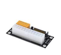 AEHON Adattatore di alimentazione sincrono da 24 pin a 4 pin/SATA Molex Dual PSU adattatore di sincronizzazione ATX Add2psu per estrazione mineraria (10 pezzi a SATA nero)