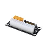 AEHON Adattatore di alimentazione sincrono da 24 pin a 4 pin/SATA Molex Dual PSU adattatore di sincronizzazione ATX Add2psu per estrazione mineraria (5 pezzi a SATA nero)