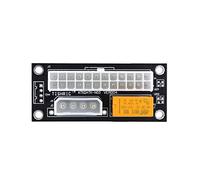 AEHON Adattatore di alimentazione sincrono da 24 pin a 4 pin/SATA Molex Dual PSU adattatore di sincronizzazione ATX Add2psu per estrazione mineraria (5 pezzi a 4 pin nero)