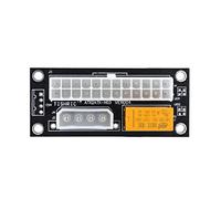 AEHON Adattatore di alimentazione sincrono da 24 pin a 4 pin/SATA Molex Dual PSU adattatore di sincronizzazione ATX Add2psu per estrazione mineraria (10 pezzi a 4 pin nero)