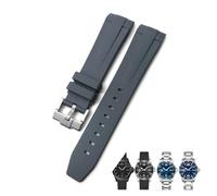 AEHON Cinturino in gomma da 21 mm adatto per Longines L3.781.4.9 Cinturino per orologio HydroConquest Conquest nero blu grigio verde(Gray clasp1,Black buckle)