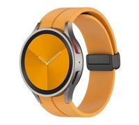 AEHON Cinturino in silicone per samsung orologio 4/5/6 40 44mm 5 pro 45mm fascia magnetica fibbia gallaxy orologio 4/6classic 42 43mm 46 47mm(Yellow,Watch 6 40mm 44mm)