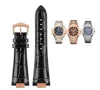 AEHON Cinturino per orologio in vera pelle con intaglio 25 x 13 mm + connettore per Patek Philippe Nautilus 5711 5726 5712g cinturino bracciale, 25mm-13mm, Agata