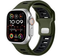 AEHON Cinturino sportivo per Apple Watch Ultra 2/Ultra Band da uomo, 49 mm, 45 mm, 44 mm, 42 mm, cinturino di ricambio in silicone compatibile con iWatch serie SE 9 8 7, 49/45/44/42mm, Agata