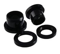 Aeici 2 Pezzi Dilatatori Lobo, Dilatatore Orecchio 22mm (7/8 inch) Dilatatori Tunnel in Acrilico Tunnel Orecchie Nero Cerchio, Nero