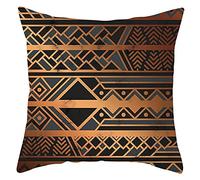 Aeici Dot Square Curve - Federa per cuscino in marmo, 40,6 x 40,6 cm, con cerniera, in poliestere per divano (stile 22)