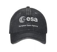 AEIKHAEC Cappellini da Baseball Vintage Agenzia Spaziale Europea Cappellini da Baseball Unisex Distressed Denim Snapback cap ESA attività All'aperto Cappelli Regolabili cap Regalo