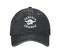 AEIKHAEC Cappello da Baseball The Vandals Chicago Biker Gang Berretto da Baseball Classico Berretto Indossato Washed Skull Snapback Unisex attività Cappelli Golf Regali Regalo di Natale