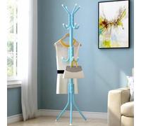 AEIOFAT Appendiabiti su Piantana Verticale, Appendiabiti e Cappelliera per Casa, Camera da Letto, Ingresso e Soggiorno, Supporto per Borse e Porta Abiti, Design Elegante e Funzionale