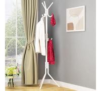 AEIOFAT Appendiabiti Verticale su Piantana, Armadietto per Cappelli e Accessori, Ideale per Casa, Camera da Letto, Ingresso e Soggiorno, Appendiabiti per Borse e Porta Abiti
