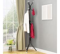 AEIOFAT Appendiabiti Verticale su Piantana, Armadietto per Cappelli e Accessori, Ideale per Casa, Camera da Letto, Ingresso e Soggiorno, Appendiabiti per Borse e Porta Abiti