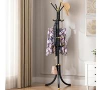 AEIOFAT Appendiabiti Verticale su Piantana, Armadietto per Cappelli e Accessori, Ideale per Casa, Camera da Letto, Ingresso e Soggiorno, Appendiabiti per Borse e Porta Abiti
