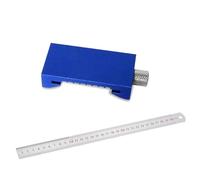 AEIOPRS 1 Pcs Metal Carpenter's Steel Ruler with Angle and Length Measurement Positioning Tool