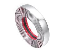 AEIOPRS 1 PCS Striscia Adesiva Cromata Auto 8 mm x 5 m Striscia Decorativa per Auto Cromata per la Decorazione Esterna dei Finestrini della Carrozzeri Argenteo