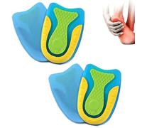 AEIOPRS 2 coppie Solette per Tallone Talloniera in Gel di Silicone Tendine d'Achille Plantari per Tallonite Talloniere Scarpa per Fascite Plantare Spina Calcaneare la Tendinite