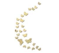 AEIOPRS 25 pcs Adesivo da parete farfalla 3D adesivo da parete farfalla specchio adesivo da parete acrilico fai da te decorazione murale adatto per casa hotel soggiorno camera da letto cucina