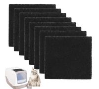 AEIOPRS 8 Pcs Filtro Lettiera Gatto Carbone Attivo Filtri di Ricambio per Gatti Deodorante ai Carboni Attivi Antiodore