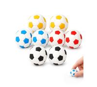 AEIOPRS 8 Pezzi Gomme da Cancellare Calcio, Gommine 3D a Forma di Pallone per Bambini, Cancelleria Creativa Scuola Ideale come Gadget Calcio e Regalini Compleanno Fine Festa