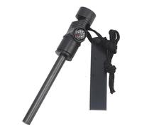 AEIOPRS Kit Acciarino Pietra Focaia per Avviare Fuoco - Sopravvivenza con Fischietti Bussola e Raschietto - Multiutensile per Campeggio Trekking ed Escursioni