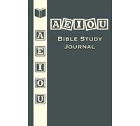 AEIOU Bible Study Journal (Dark): Sixty scripture & twenty sermon notes pages for your Spiritual Journey, Daily Devotional & Note-Taking space - Perfect Faith-Based Gift for Men & Women