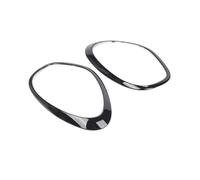 AEIOUPMMA 1 Paio di Copri fari Auto con Cornice Nera Lucida per Mini Cooper R60 Countryman 2011 2012 2013 2014 2015 2016