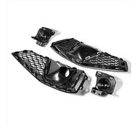 AEIOUPMMA 1 Set di griglia paraurti Anteriore Inferiore Auto, Copertura fendinebbia a Nido d'Ape per Audi A4 B9 S4 2019-2020 8WD807681J 8WD807682J