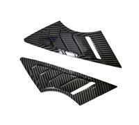 AEIOUPMMA 2 Pezzi Auto Anteriore Posteriore finestrino persiana Copertura otturatore Laterale sfiato tapparelle Adesivo per KIA Forte K3 2013 2014 2015 2016 2017 2018(Carbon Look- Front)