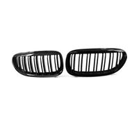 AEIOUPMMA 2 Pezzi griglia Anteriore a Rene in ABS Nero Lucido Serie 6 griglia a Maglie a Doppia Linea Accessori per Lo Styling dell'auto per BMW E63 E64 650i M6 2004-2010